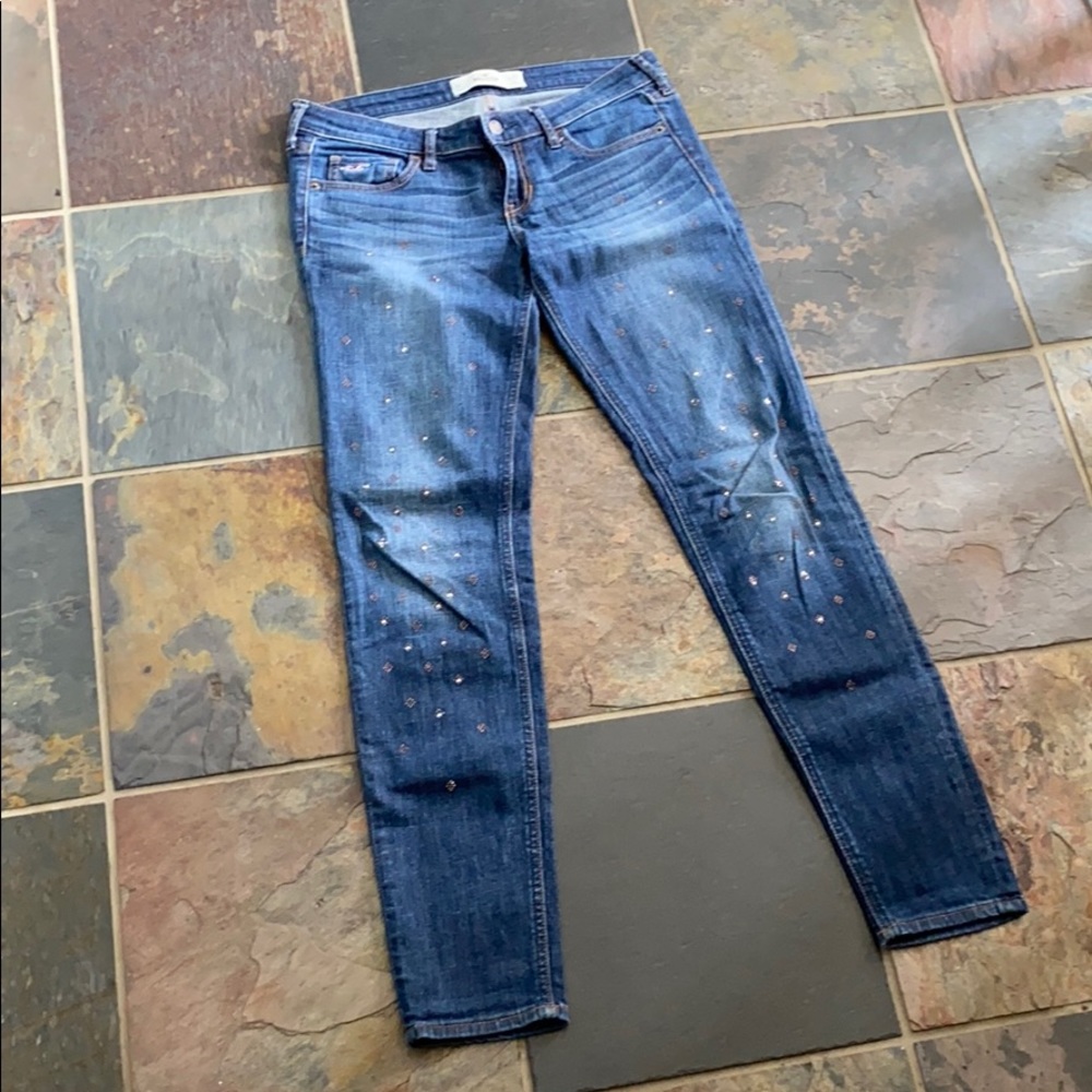Hollister Embellished Skinny Jeans